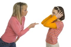 La madre disciplina la figlia La madre disciplina la figlia