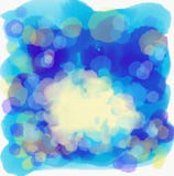 La mano ahoga el mar y el cielo azules del fondo del extracto stock de ilustración La mano ahoga el mar y el cielo azules del fondo del extracto stock de ilustración