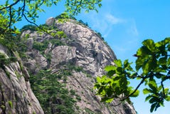 La montagne jaune dans Anhui, Chine Photo libre de droits La montagne jaune dans Anhui, Chine Photo libre de droits
