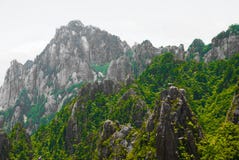 La montagne jaune dans Anhui, Chine Images libres de droits La montagne jaune dans Anhui, Chine Images libres de droits