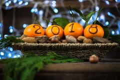 La nouvelle année 2018 est prochain concept Photo libre de droits