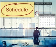La organización del planificador del calendario del horario recuerda concepto fotos de archivo La organización del planificador del calendario del horario recuerda concepto fotos de archivo
