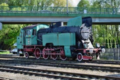 La parata annuale circa le locomotive a vapore in Wolsztyn, Polonia Immagini Stock Libere da Diritti La parata annuale circa le locomotive a vapore in Wolsztyn, Polonia Immagini Stock Libere da Diritti