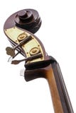 La parte de un bajo doble, instrumento musical de la familia de violín solated en un fondo blanco imágenes de archivo libres de regalías La parte de un bajo doble, instrumento musical de la familia de violín solated en un fondo blanco imágenes de archivo libres de regalías