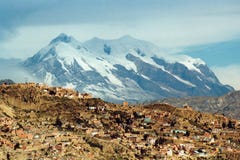 La Paz and Illimani mountain