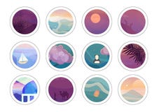 La pintura romántica circunda con diversas texturas bajas del estilo del polígono ilustración del vector La pintura romántica circunda con diversas texturas bajas del estilo del polígono ilustración del vector