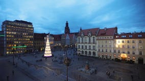 La plaza del mercado de Wroclaw La plaza del mercado de Wroclaw