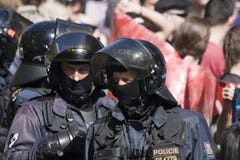 La police anti-émeute photo stock La police anti-émeute photo stock