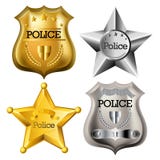 La policía badge el sistema libre illustration La policía badge el sistema libre illustration
