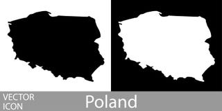 La Polonia ha dettagliato la mappa illustrazione vettoriale La Polonia ha dettagliato la mappa illustrazione vettoriale