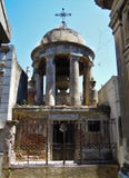 La Recoleta Cemetery - long shot old mausoleum royalty free stock photos La Recoleta Cemetery - long shot old mausoleum royalty free stock photos