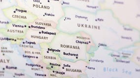 La Romania su una mappa La Romania su una mappa