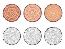 La scie naturelle de fond d'anneaux d'arbre a coupé l'illustration décorative de vecteur d'ensemble d'éléments de conception de t illustration libre de droits La scie naturelle de fond d'anneaux d'arbre a coupé l'illustration décorative de vecteur d'ensemble d'éléments de conception de t illustration libre de droits