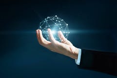 La science abstraite, entourent l'homme disponible global d'affaires de connexion réseau image stock La science abstraite, entourent l'homme disponible global d'affaires de connexion réseau image stock