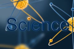 La science de Word et mod?les bleus et jaunes d'atome illustration de vecteur La science de Word et mod?les bleus et jaunes d'atome illustration de vecteur
