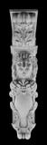 La scultura del leone del gesso, prende a pugni la colonna immagini stock libere da diritti La scultura del leone del gesso, prende a pugni la colonna immagini stock libere da diritti