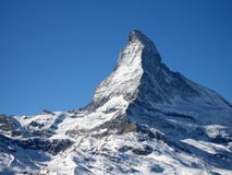 La sommità del Matterhorn La sommità del Matterhorn