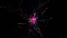 la spruzzata 4k punteggia i fuochi d'artificio, fondo di anno di festival della particella di esplosione della bolla illustrazione di stock la spruzzata 4k punteggia i fuochi d'artificio, fondo di anno di festival della particella di esplosione della bolla illustrazione di stock