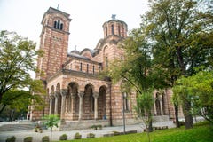 La st della chiesa ortodossa segna Belgrado fotografia stock libera da diritti La st della chiesa ortodossa segna Belgrado fotografia stock libera da diritti