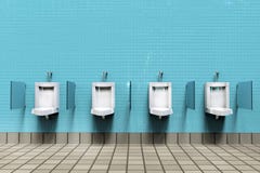 La stanza degli uomini con gli orinali bianchi della porcellana nella linea royalty illustrazione gratis La stanza degli uomini con gli orinali bianchi della porcellana nella linea royalty illustrazione gratis