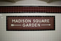 La station de métro de Madison Square Garden, NYC Photos libres de droits La station de métro de Madison Square Garden, NYC Photos libres de droits