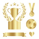 La taza brillante del trofeo del oro, medalla, laurel, sistema del premio, aisló s Fotografía de archivo libre de regalías La taza brillante del trofeo del oro, medalla, laurel, sistema del premio, aisló s Fotografía de archivo libre de regalías