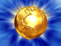 La terre d'or avec le fond abstrait La terre d'or avec le fond abstrait