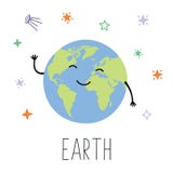 La terre mignonne de planète Planète avec des mains et des yeux Illustration de vecteur pour des enfants sur le fond d'isolement illustration libre de droits La terre mignonne de planète Planète avec des mains et des yeux Illustration de vecteur pour des enfants sur le fond d'isolement illustration libre de droits