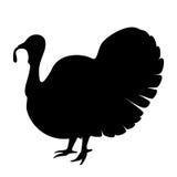 La Turquie Silhouette noire de vecteur illustration stock La Turquie Silhouette noire de vecteur illustration stock