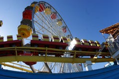 Santa Monica Pier, LA royalty free stock photos Santa Monica Pier, LA royalty free stock photos