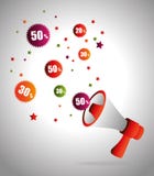 La venta grande descuenta y ofrece compras stock de ilustración La venta grande descuenta y ofrece compras stock de ilustración