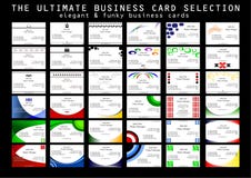 La última selección de la tarjeta de visita stock de ilustración La última selección de la tarjeta de visita stock de ilustración