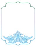 Label de gradient avec les fleurs décoratives Copiez l'espace Photo libre de droits Label de gradient avec les fleurs décoratives Copiez l'espace Photo libre de droits