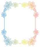 Label de gradient avec les fleurs décoratives Copiez l'espace Photo stock Label de gradient avec les fleurs décoratives Copiez l'espace Photo stock