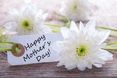 Label with Happy Mothers Day