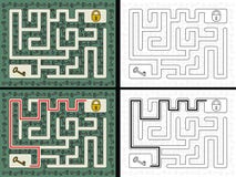 Labyrinthe principal facile illustration libre de droits Labyrinthe principal facile illustration libre de droits