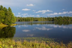 Lac du nord calme wisconsin Photo stock Lac du nord calme wisconsin Photo stock