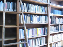 Ladder & Library Royalty Free Stock Images Ladder & Library Royalty Free Stock Images