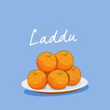 Ladoo o lado tradizionale indiano dei dolci illustrazione di stock Ladoo o lado tradizionale indiano dei dolci illustrazione di stock