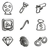 Ladrón Icons Freehand Foto de archivo libre de regalías Ladrón Icons Freehand Foto de archivo libre de regalías
