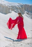 Lady In Red Royalty Free Stock Photography Lady In Red Royalty Free Stock Photography