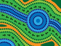 Lago aborigen ilustración del vector Lago aborigen ilustración del vector