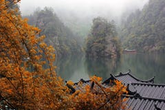 Lago Baofen, China imagens de stock royalty free Lago Baofen, China imagens de stock royalty free