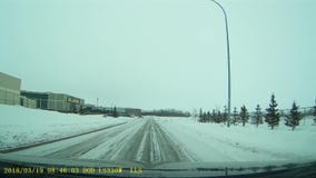 Lago frio Alberta Main Street video estoque Lago frio Alberta Main Street video estoque