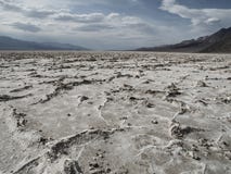 Lago salt em Death Valley Imagens de Stock Royalty Free Lago salt em Death Valley Imagens de Stock Royalty Free