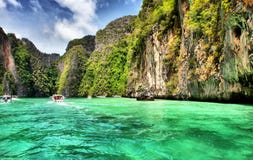 Lagoon In Koh Phi Phi, Thailand. Stock Photo Lagoon In Koh Phi Phi, Thailand. Stock Photo