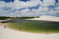 Lagoon. Lençóis Maranhenses National Park, Maranhão, Brazil Lagoon. Lençóis Maranhenses National Park, Maranhão, Brazil