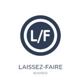 Laissez-fairepictogram In vlak vectorlaissez-fairepictogram op whi stock illustratie Laissez-fairepictogram In vlak vectorlaissez-fairepictogram op whi stock illustratie