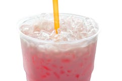 Lait rose traditionnel thaïlandais d'isolement photo libre de droits Lait rose traditionnel thaïlandais d'isolement photo libre de droits