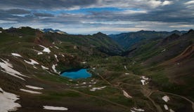 Lake Como Colorado - Poughkeepsie Pass, San Juan Mountains off royalty free stock photos Lake Como Colorado - Poughkeepsie Pass, San Juan Mountains off royalty free stock photos